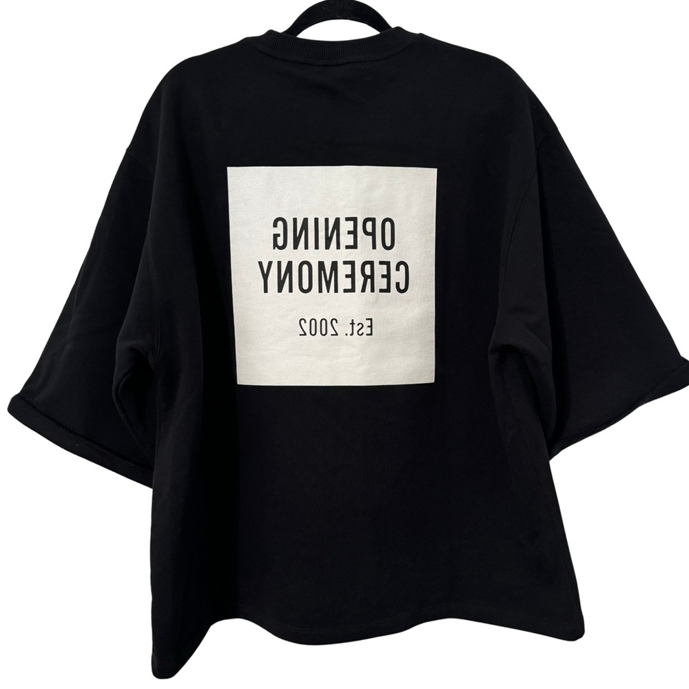 ⚫️⚪️ Opening Ceremony Unisex Cut Off Boxy Logo Sweater - Picture 3 of 9